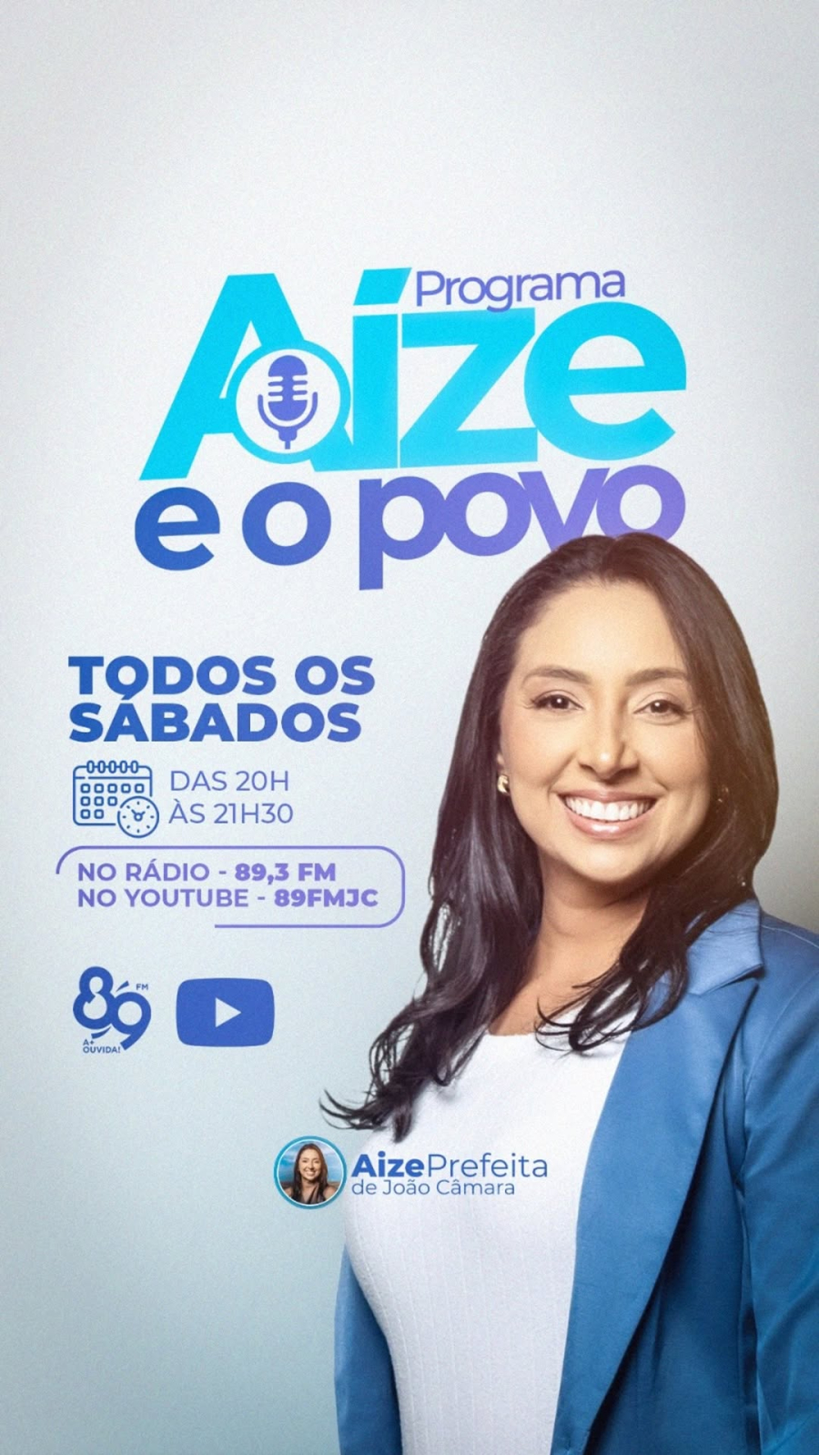Programa “Aize e o Povo” tem nova edição neste sábado (07) na 89,3 FM e no YouTube