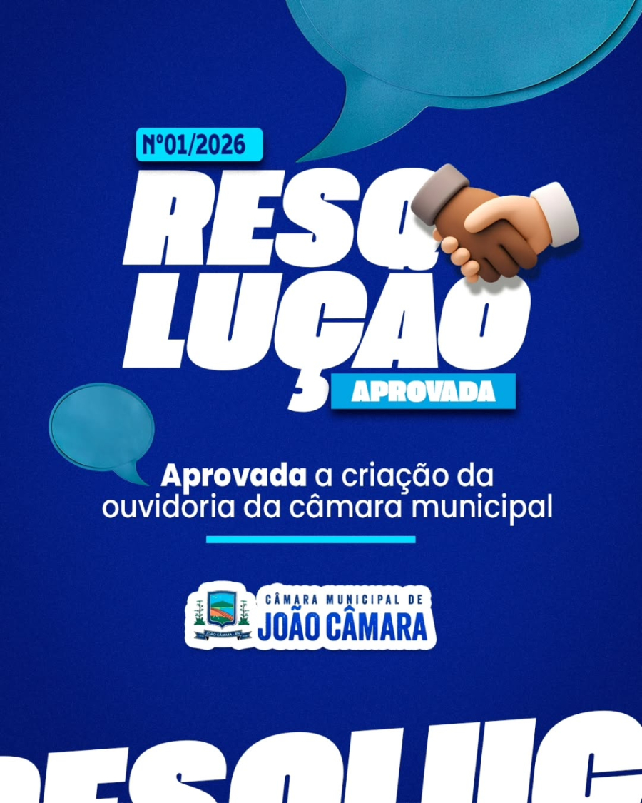 Câmara de João Câmara aprova criação da Ouvidoria Parlamentar