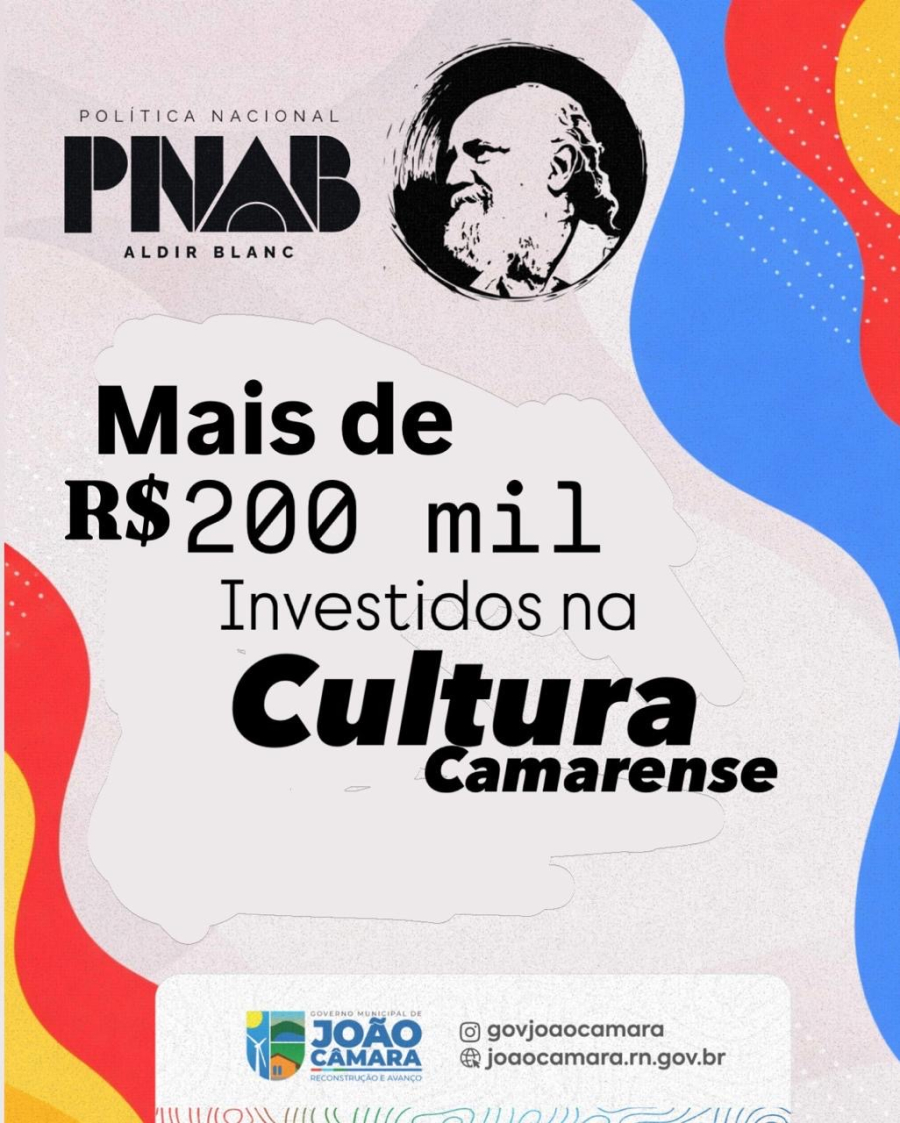 João Câmara investe mais de R$ 200 mil na cultura com editais da PNAB