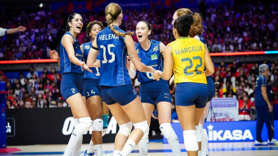 Brasil vence o Japão de virada e enfrenta a Itália na semifinal da VNL Feminina