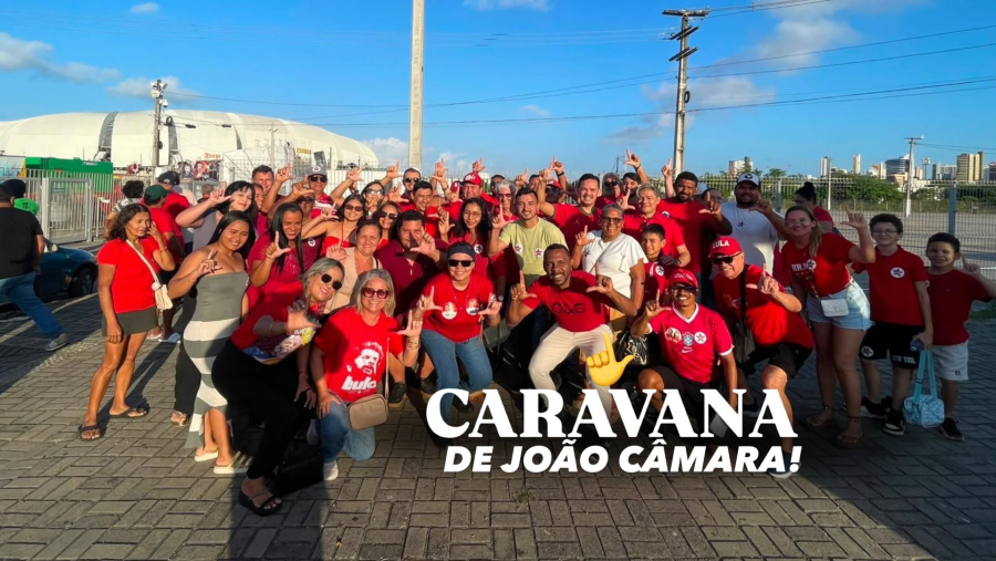 Comitiva do Mato Grande participa de grande mobilização do Time de Lula na Arena das Dunas