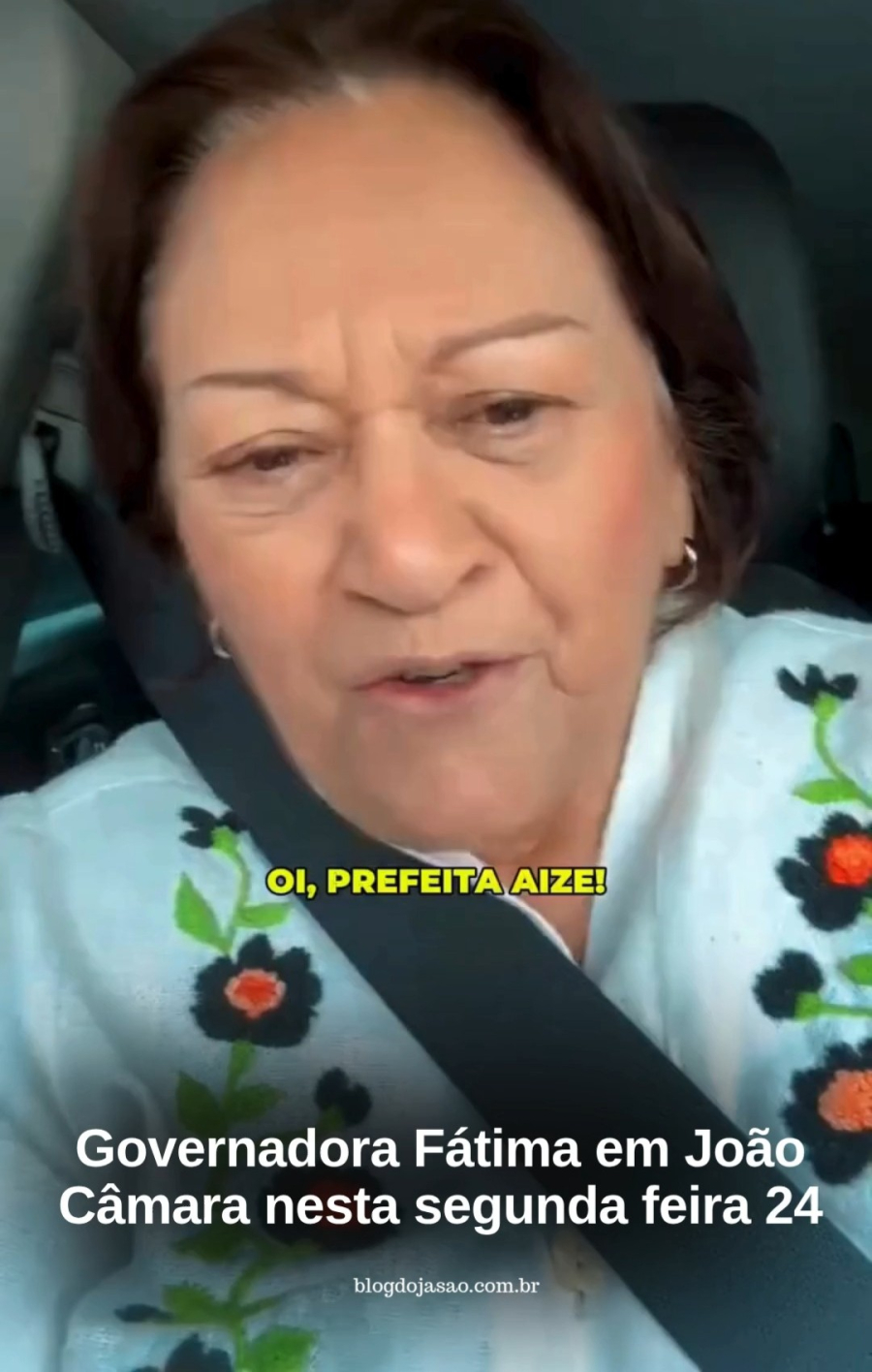 Fátima Bezerra chega a João Câmara para acompanhar formação de novos profissionais do SAMU