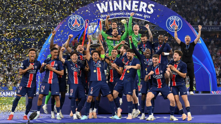 Atual campeão, PSG terá Barcelona e Manchester City pela frente na Champions League 2026/27