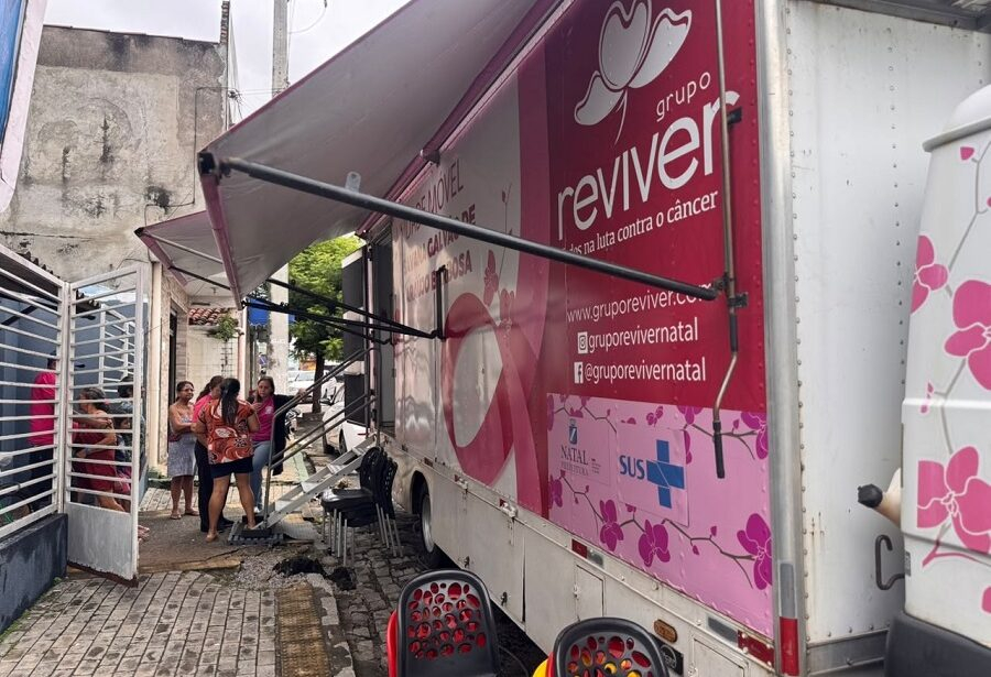 Unidade móvel oferece mamografias gratuitas no bairro Quintas, em Natal