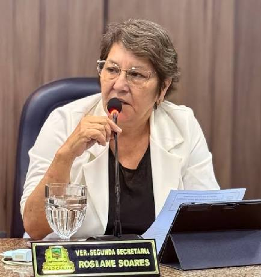 Câmara de João Câmara aprova indicação de Rosiane Soares para conclusão do recapeamento asfáltico da Alexandre Câmara